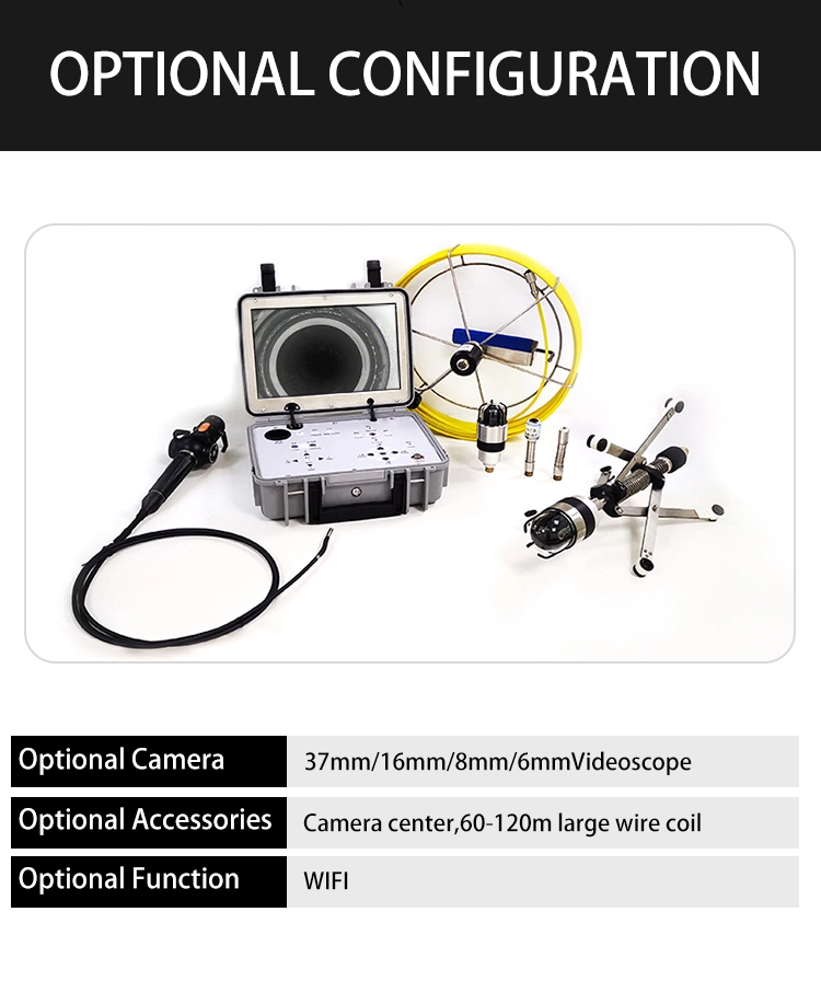 Drainage Pipeline Equipment CCTV Video Pipe Inspection System